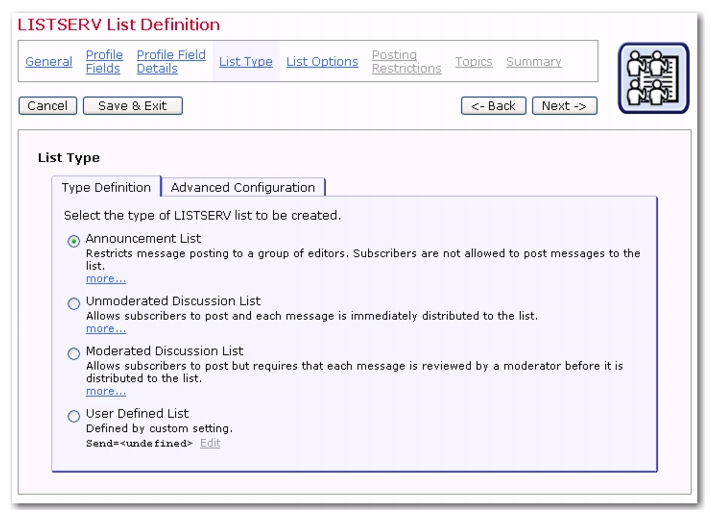 Creating Hosted LISTSERV Lists